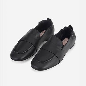 AGL Cristiana Leather Moccasins in Nero size 37.5 black loafer